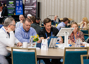 Team discussion around a table