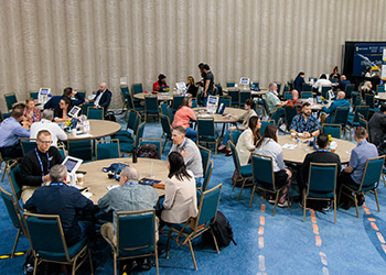 Expert facilitating a discussion