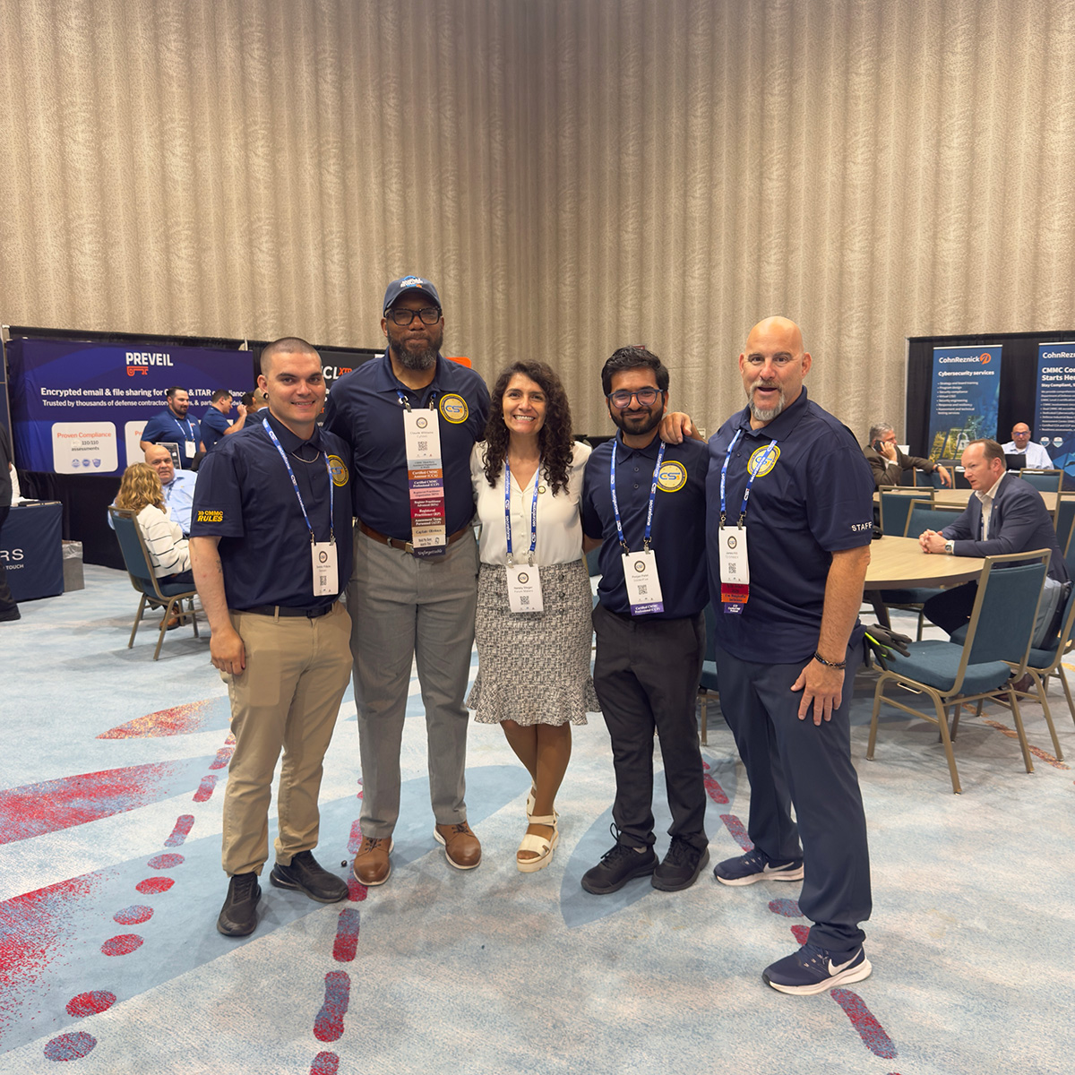 CS5 East volunteers supporting attendees at the conference